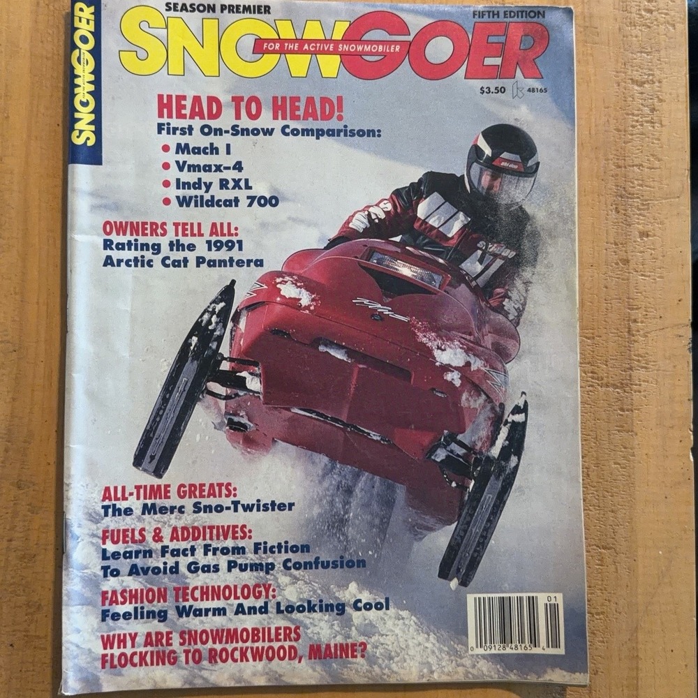 Vtg Now Snow Goer Magazine 1991 Fifth Edition Season Premier Snowmobile Sports